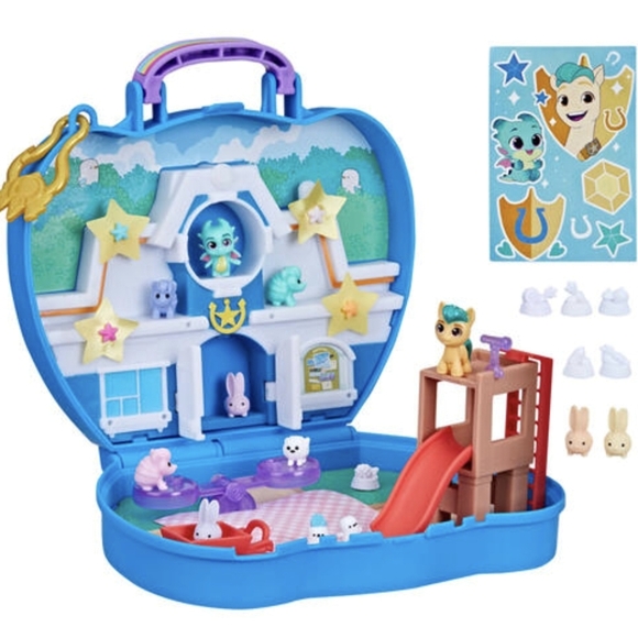 My Little Pony CRITTER CORNER Playset Mini World Magic 40 Pieces Figures HITCH - Picture 5 of 10